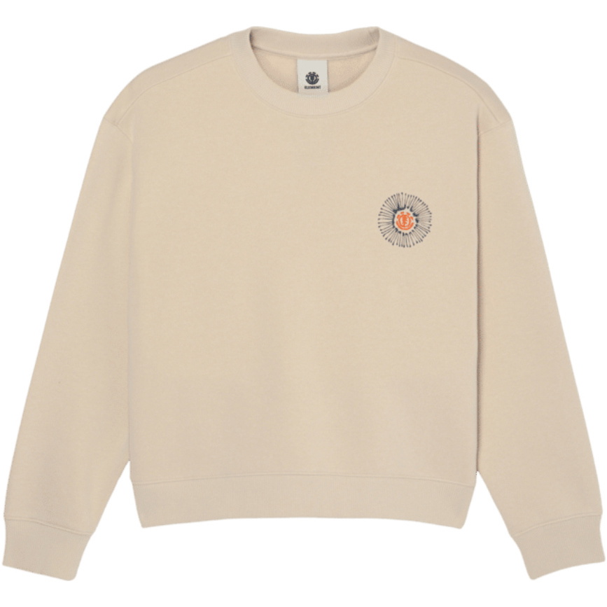 2026 Element Womens Dandelion Crew Sweatshirt ELJSF00137 - Oat Milk